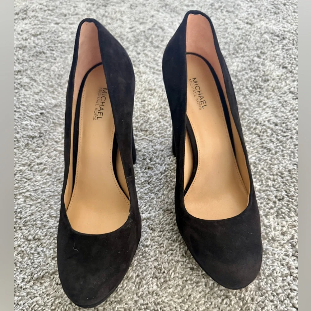 Michael Kors Black Suede Heels (Size 7) - Worn Once
